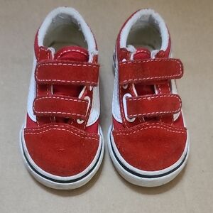 Vans Old Skool Double Strap Toddler Baby Sneakers Size 5